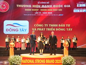 Dược phẩm Đông Tây vinh dự nhận giải Thương hiệu Mạnh Quốc gia 2025: Hành trình 17 năm gắn bó vì sức khỏe cộng đồng